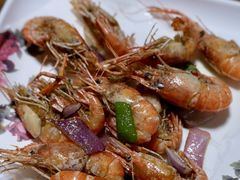 椒盐虾-小小饭店·休闲农庄·安吉松树林里的农家菜