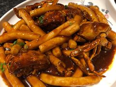 毛蟹炒年糕-老苏州芳和园茶酒楼  传统苏帮菜(观前店)