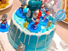 -咖咖熊蛋糕定制·英国蓝风车动物性淡奶油