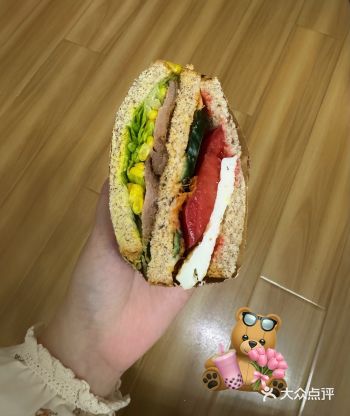 #城市向导官#今天外卖吃点啥三明治是午后的微型艺术展