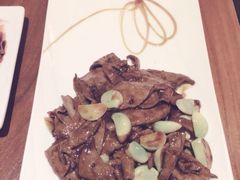 腊八蒜熘肝尖-院落创意菜