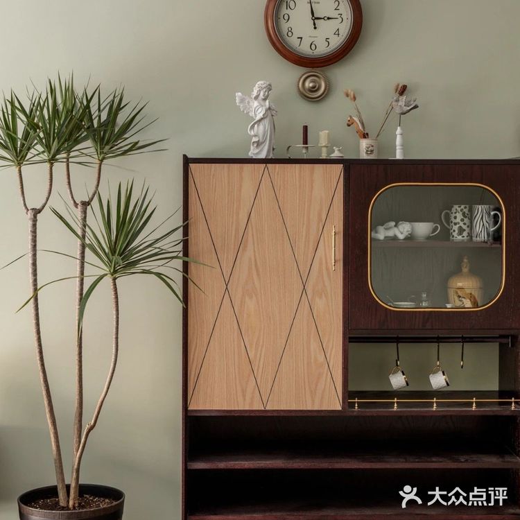 一人一猫，清新抹茶绿