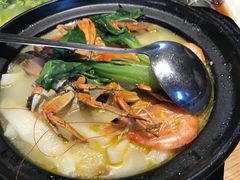 海鲜疙瘩汤-吴越荣记苏州菜·松鼠桂鱼100%活鱼现做(斜塘老街店)