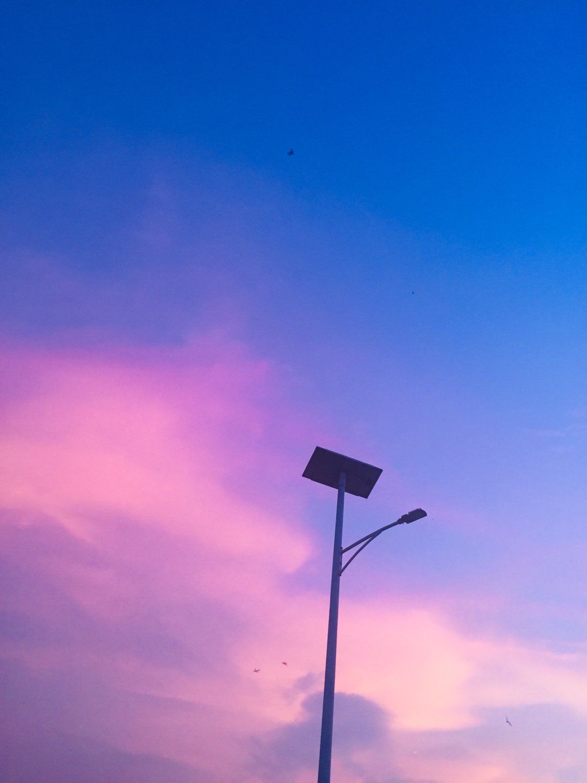 傍晚的天空色彩斑斓