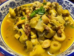 野笋炒雪菜肉沫-国生茶庄·地道农家菜团建活动