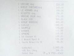 账单-L'ATELIER de Joel Robuchon(外滩18号店)