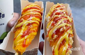 Cheesy Hot Dog Stick