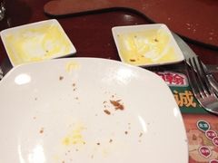 哈哈哈，好吃的一片狼藉-棒约翰比萨·意面(剑河店)