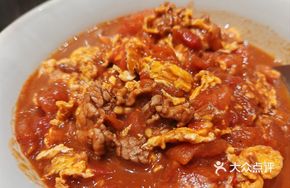 Tomato and Plum Meat Braised with Native Eggs