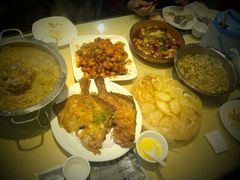 酸菜大骨棒，樱桃肉，黄花鱼，凉皮，豆腐-老码头黑皮肘子锅包肉(赣水路店)