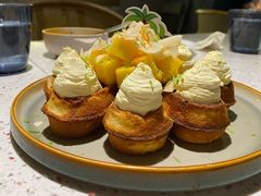 芒果百香果香缇奶油华夫饼-BE BRIGHT KITCHEN(正佳广场店)