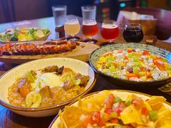 羊肚菌牛腩烩饭配温泉蛋-造精酿餐厅