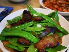 腊肉炒荷兰豆-东山茶寮(新安店)