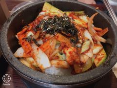 辣味鱿鱼石锅拌饭-青春韩国料理(光环店)