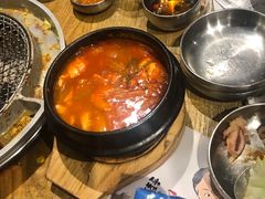 海鲜嫩豆腐汤-姜虎东白丁烤肉(苏州中心店)