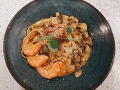 芝士蘑菇鲜虾意大利面-BE BRIGHT KITCHEN(正佳广场店)