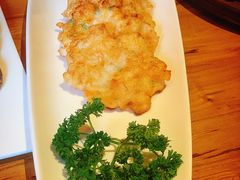山药中芹煎虾饼-颐和•海鲜砂锅粥•啫啫煲(奥林匹克广场店)
