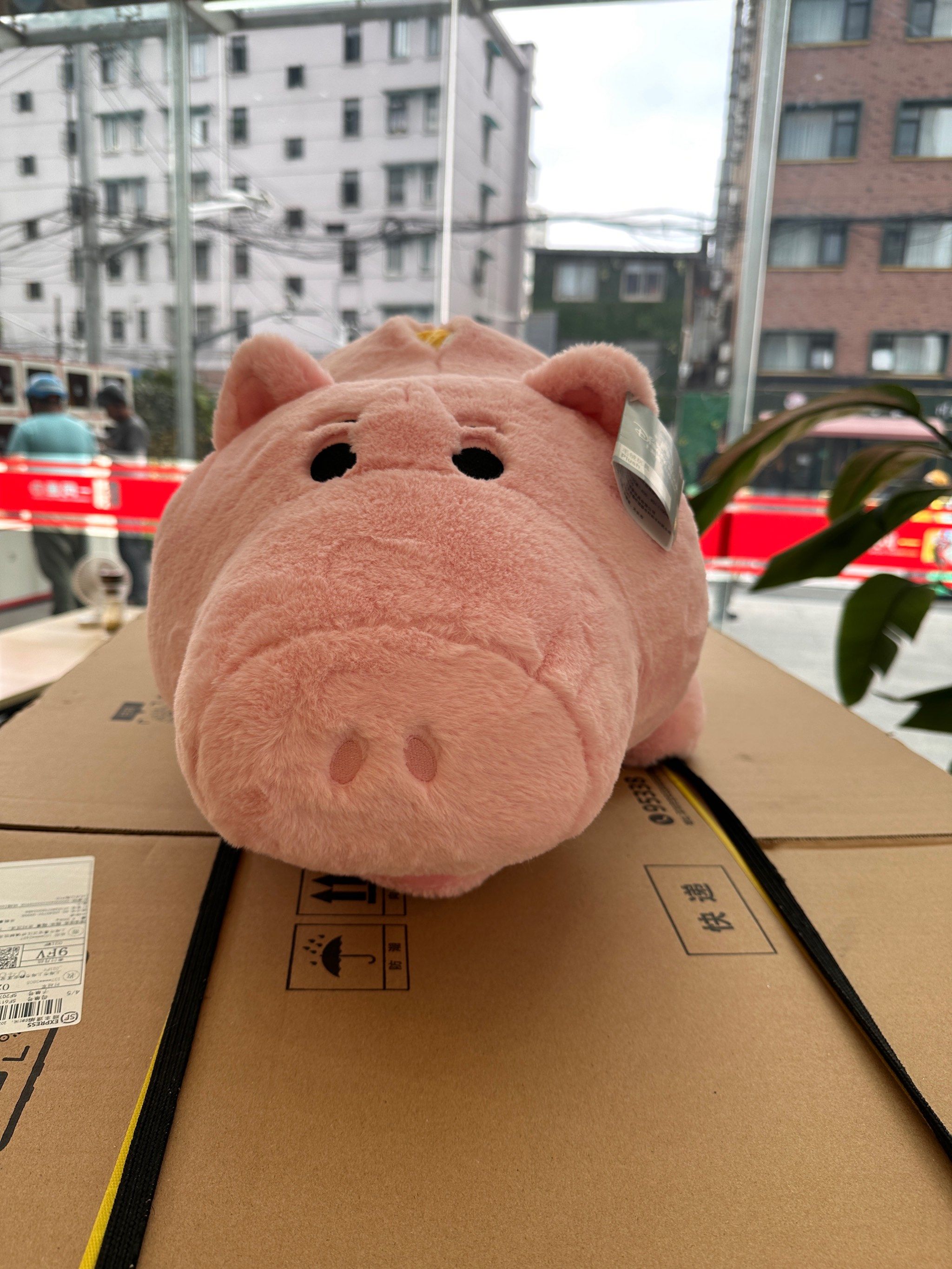 小猪玩偶萌态尽显