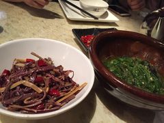 炝厥根，拌皮蛋-味上湘菜馆(岳麓山店)