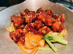 蒜香蜜汁排骨-绿茶餐厅