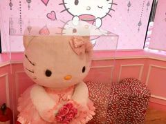 kitty图案的-Hello Kitty Cafe(弘大店)
