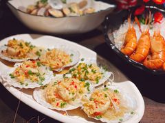 蒜蓉粉丝蒸扇贝-乔街深夜食堂·台州菜·高压锅生蚝(杭州总店)