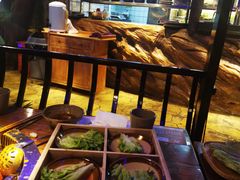 面包甜点陈列柜-城墙拐拐火锅(三峡广场黑金冠店)
