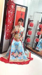 -懿沉香中式嫁衣礼服秀禾服龙凤褂马来褂旗袍总店