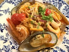 贵州酸汤海鲜扁面-NG PASTA吴居·中华意面·鲜牛排(南头古城店)
