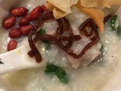 咸骨窝蛋菜心粥-南拳十三姨·潮汕砂锅粥(世纪金源店)