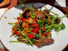 小炒牛肉-绿茶餐厅(蓝色港湾店)
