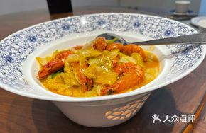 Shrimp Simmered with Baby Bok Choy