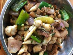 藕心炒鸡杂-香竹农庄•传统竹筒饭(十年店)