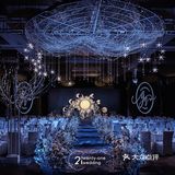 金光闪闪的星河婚礼,不一样的星系风格