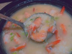 鲜虾干贝砂锅粥-肉神潮汕卤鹅