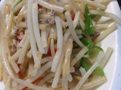 芦苇根炒肉丝-梦缘水乡·湖景餐厅