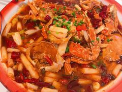 梭子蟹炒莲藕带-思博半步颠小酒馆(梦时代店)