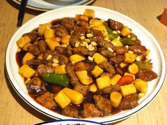 松子牛肉炒年糕-兔爸私家小厨(新北万达店)