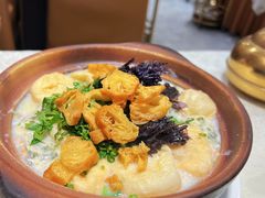 有机咸豆浆煮手打鱼腐-禾府酒家·传统广府味(番禺店)