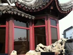 房間外的小樓閣造景休憩陽台區-苏州吴宫泛太平洋酒店