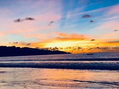 夕阳-金巴兰海滩烛光bbq