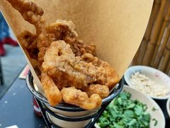 现炸酥肉-茅草房·河畔园林火锅