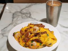 双拼滑蛋饭-深仔记茶餐厅(亚士厘道店)