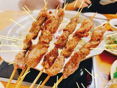 油炸羊肉串-四爷捞锅·潮汕牛仔骨火锅(泉城路店)
