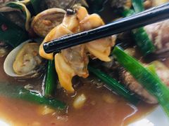 姜葱炒花甲-明记海鲜大排档(巽寮湾店)
