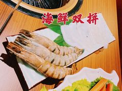 海鲜两种拼盘-炼火烤肉店