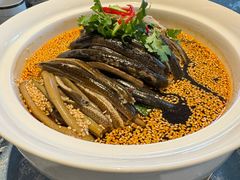 鲜椒秋葵炝虎尾-扬州香格里拉·香宫中餐厅