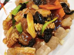 三鲜焖子-小船渔村•大连菜•大连焖鱼(明泽街店)