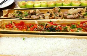 Bamboo Tube Salt and Oil Rice