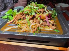 老北京炙子烤肉-绿茶餐厅(蓝色港湾店)